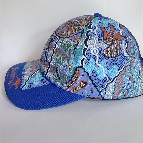 Aboriginal Bulurru Vintage Hat Australian Tribal Graphic Art Cap Adult - Picture 3 of 6